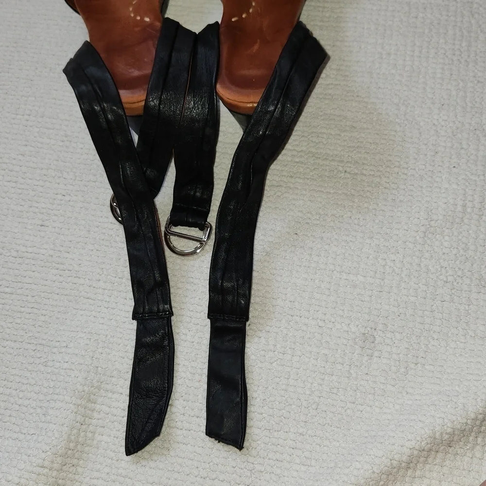 Anthropologie  Day Starr leather ankle strap platform  sandals